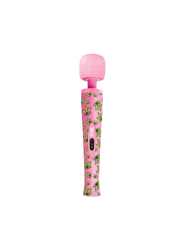 Stoner Vibes Wacky Leaf Print Wand Massager