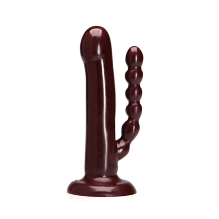 Tantus The DP Double Silicone Harnessable Bullet Compatible Dildo