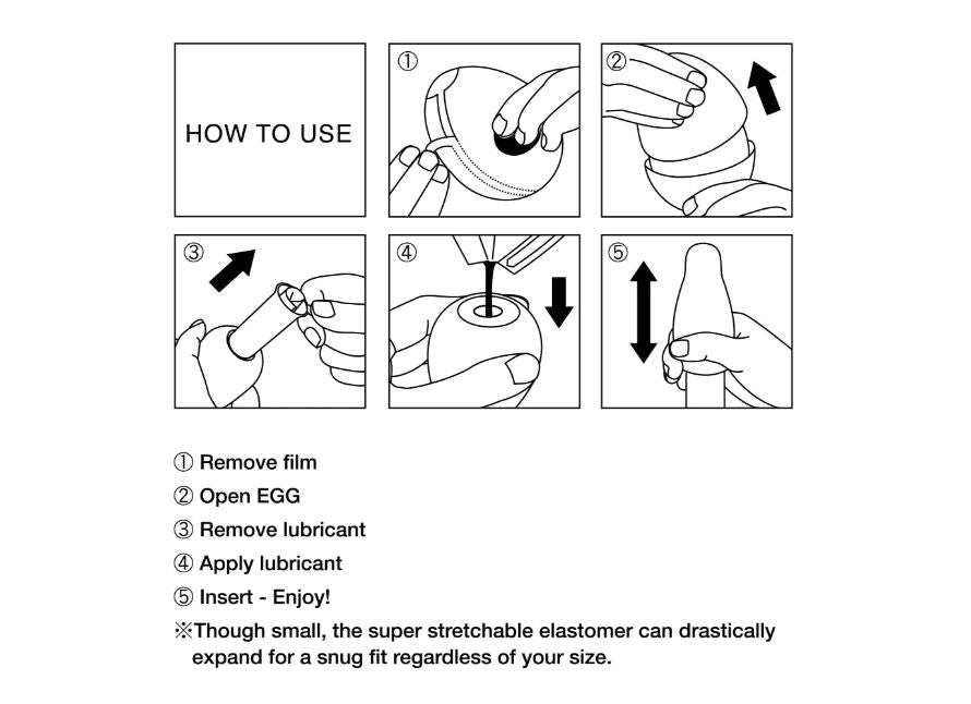 Tenga Egg Snow Crystal Masturbation Sleeve