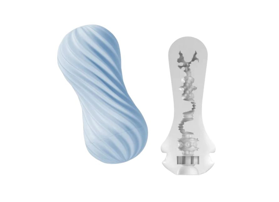 Tenga Flex Bubbly Blue Spiraling Reusable Stroker