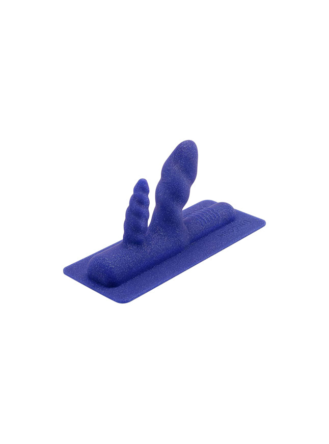 The Cowgirl Two-Nicorn Textured Double Penetration Sex Machine Attachment