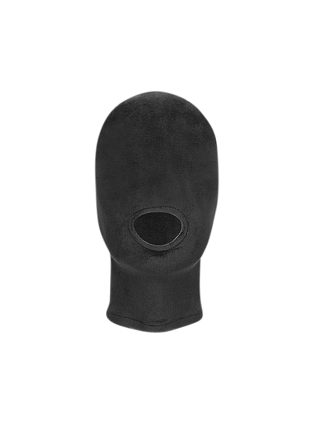 Velvet & Velcro Mask with Mouth Opening