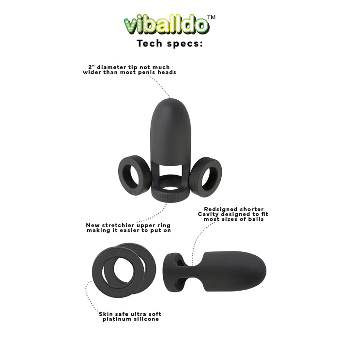 VIBalldo Rechargeable Silicone Wearable Vibrating Ballsex Toy