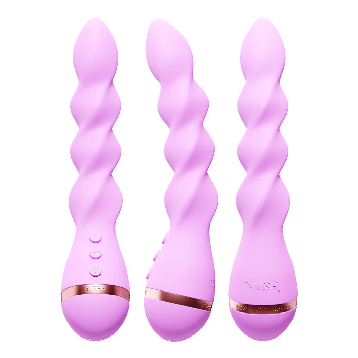 VUSH Siren Twist Rechargeable Rotating Silicone Vibrator