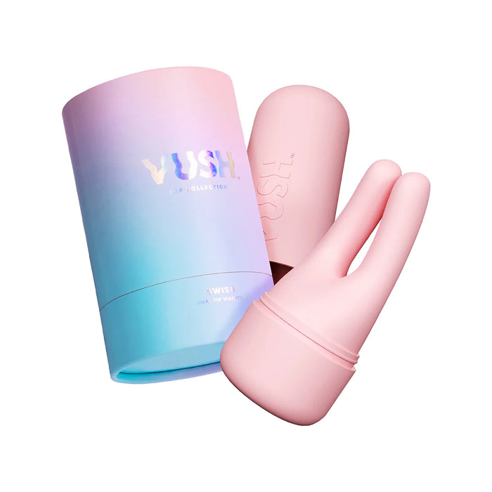 VUSH Swish Dual Bendable Tip Discreet Rechargeable Silicone Vibrator With Charging Case