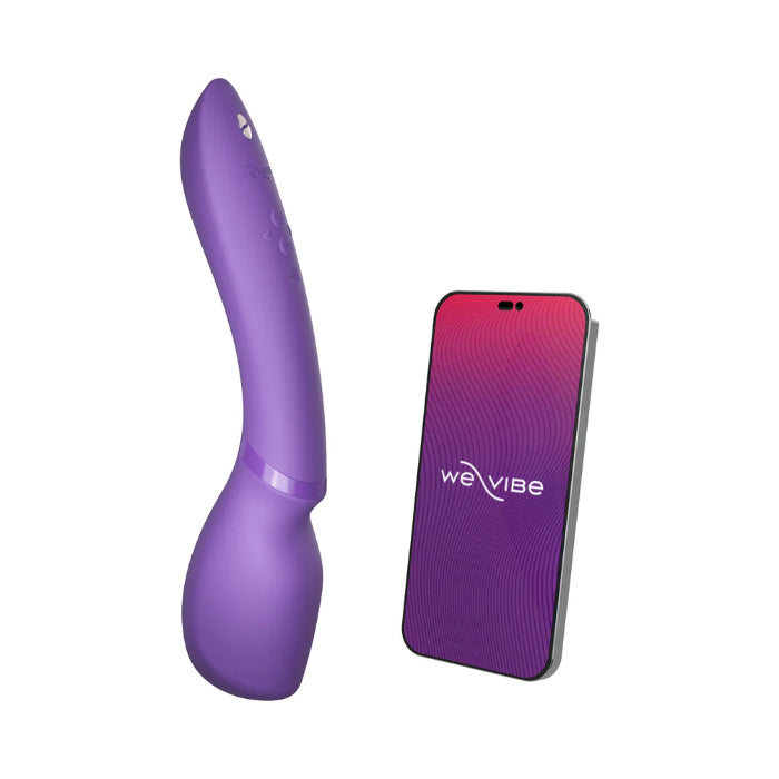 We-Vibe Wand 2 Rechargeable Silicone Waterproof App Enabled Flexible Ergonomic Wand Style Vibrator