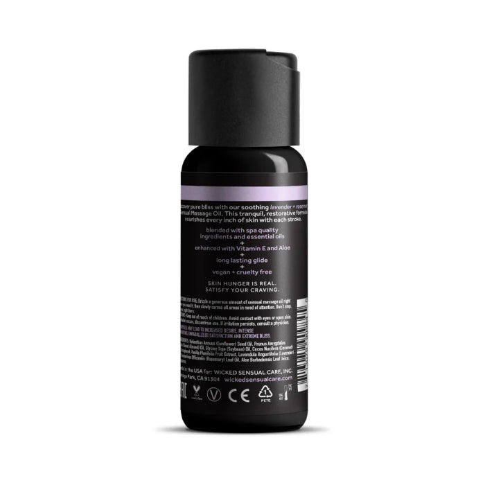 Wicked Lavender and Rosemary Massage Oil