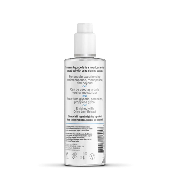 Wicked Simply Timeless Aqua Jelle Thick Water Based Gel Lubricant And Intimate Moisturizer