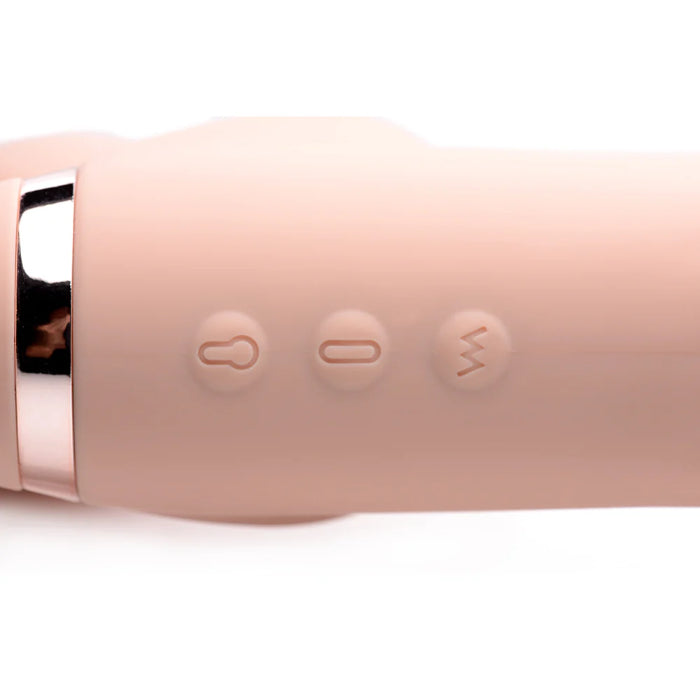 XR Brands Strap U Remote Control 10X Swirl Ergo-Fit Inflatable And Vibrating Wearable Flexible Double-Ended Rechargeable Strapless Strap-On Dildo