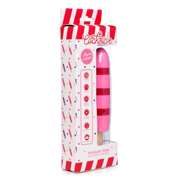 XR Brands Ticklin' Cocksicle Silicone Popsicle Shaped Vibrator