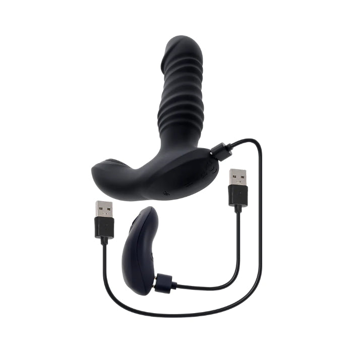 Zero Tolerance Striker Remote-Controlled Rechargeable Vibrating Thrusting And Tapping Anal Vibe