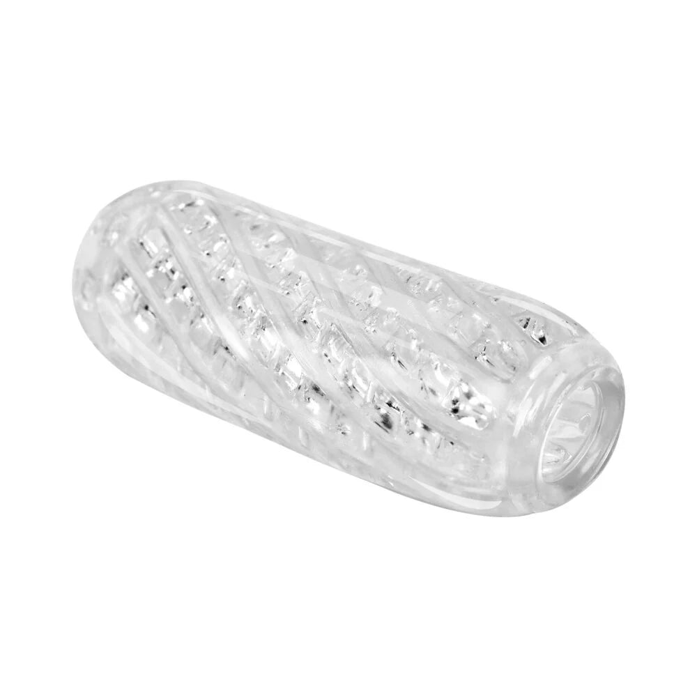 Adam & Eve Adam's Crystal Trio Stretchy Textured Closed Ended See Through Stroker Set of Three