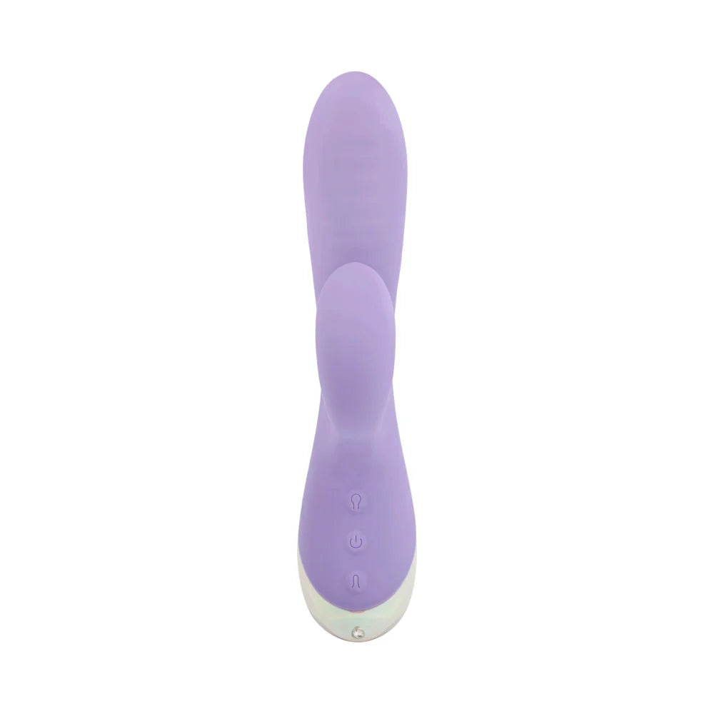 Adam & Eve Bunny Blow Up Rechargeable Silicone Inflatable Dual Stimulator