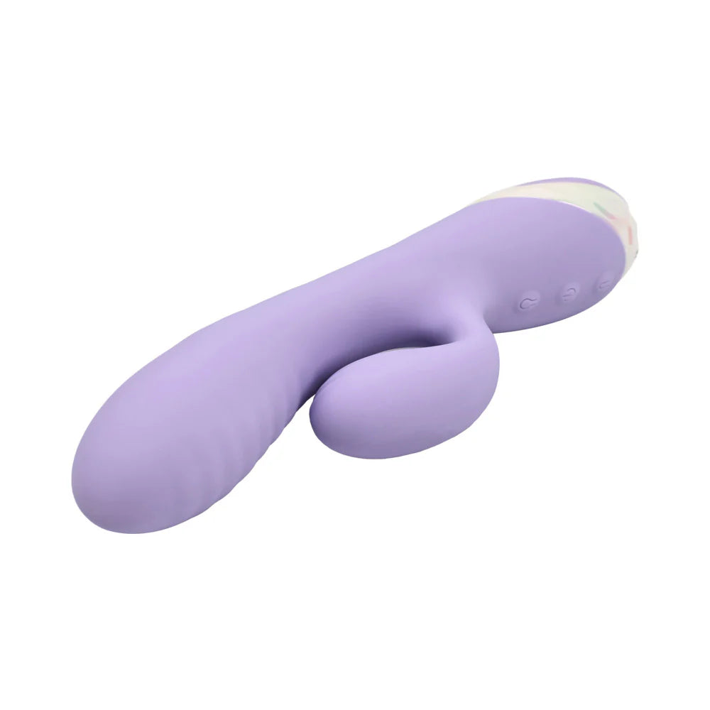 Adam & Eve Bunny Blow Up Rechargeable Silicone Inflatable Dual Stimulator