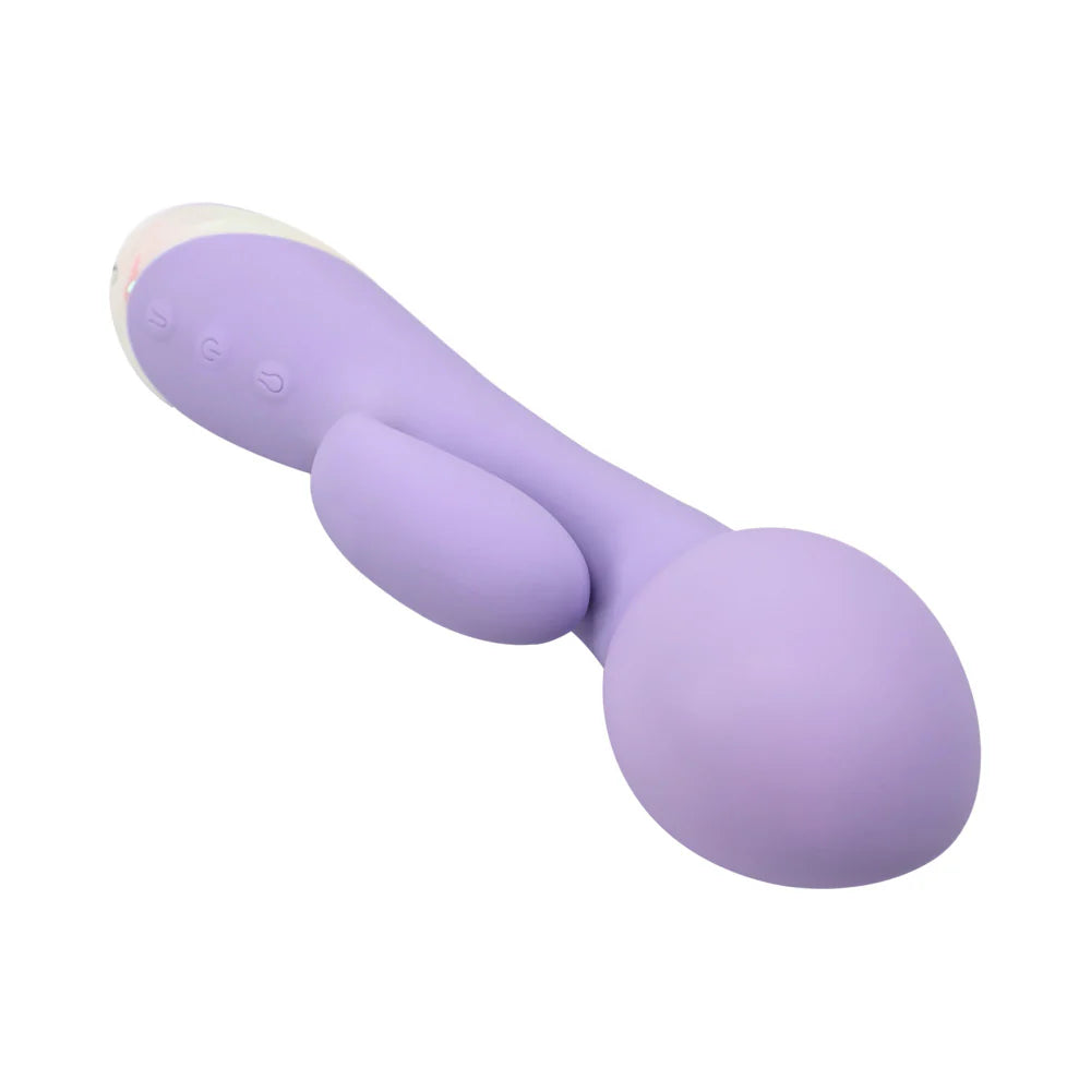 Adam & Eve Bunny Blow Up Rechargeable Silicone Inflatable Dual Stimulator