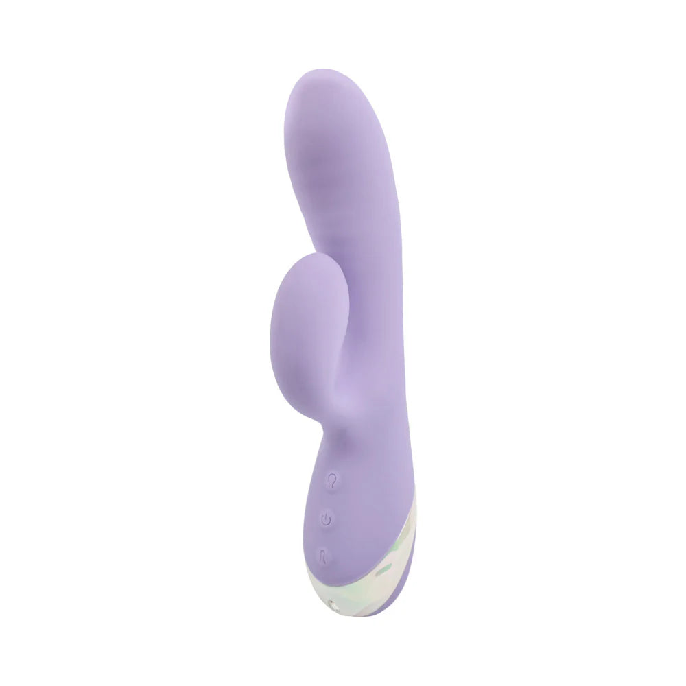 Adam & Eve Bunny Blow Up Rechargeable Silicone Inflatable Dual Stimulator