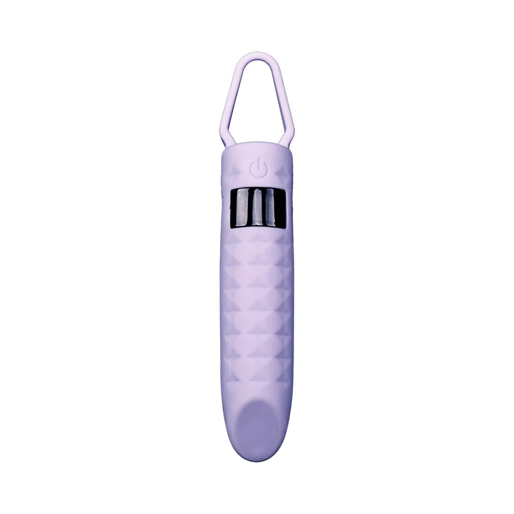 Adam & Eve Finger Waves Rechargeable Textured LED Bullet Vibe With Finger Loop