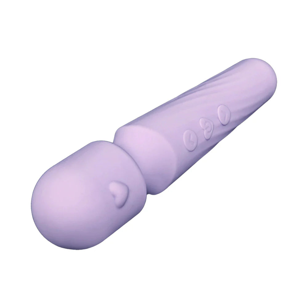 Adam & Eve Lilac Love Wand Petite Rechargeable Silicone Cordless Wand