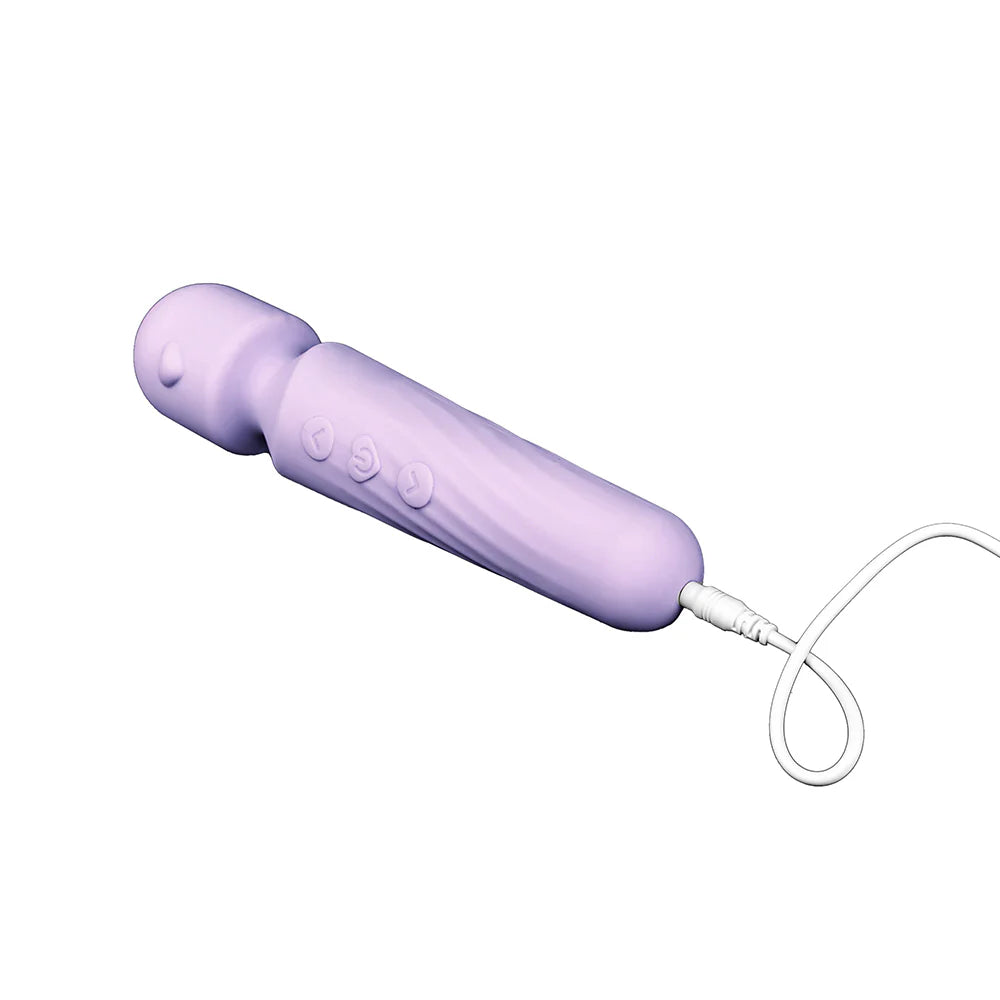 Adam & Eve Lilac Love Wand Petite Rechargeable Silicone Cordless Wand