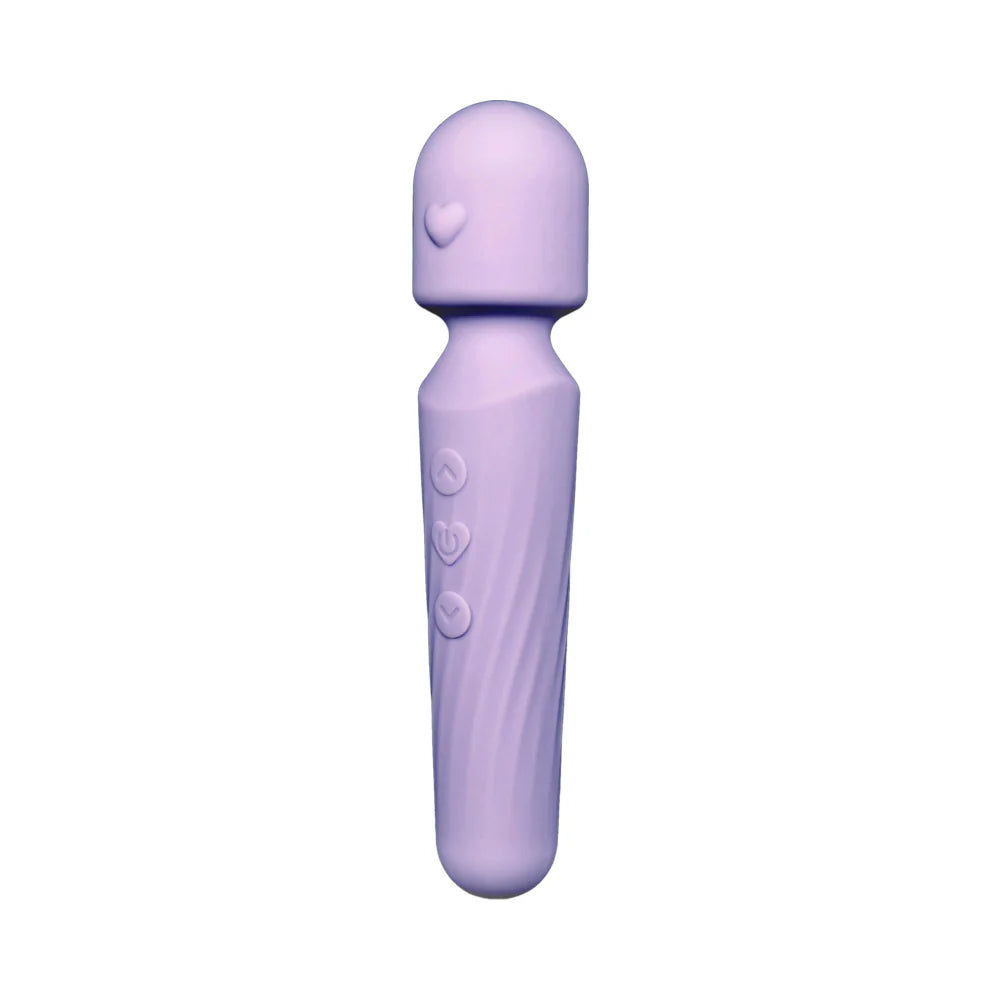Adam & Eve Lilac Love Wand Petite Rechargeable Silicone Cordless Wand