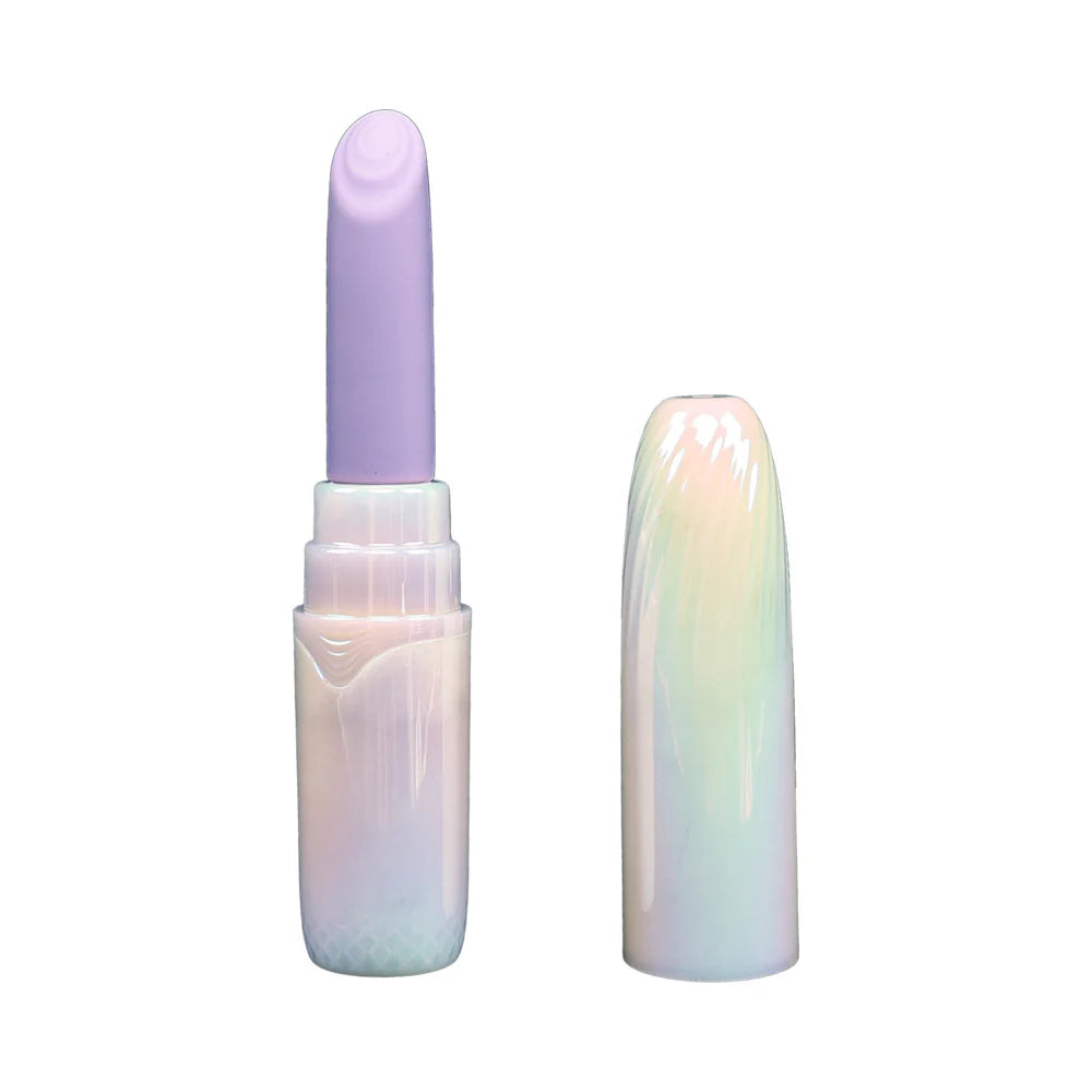 Adam & Eve Pouty Pucker Rechargeable Flexible Tip Lipstick Shaped Vibe With Cover
