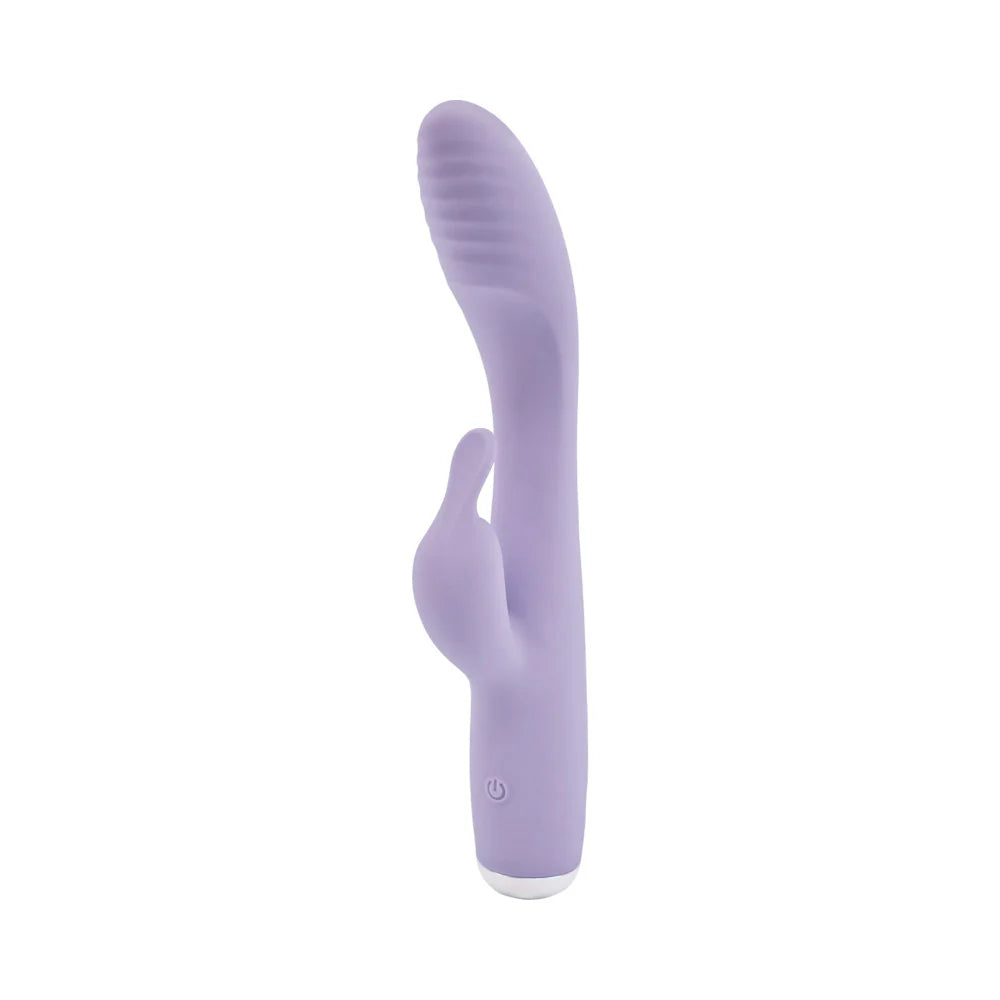 Adam & Eve Slim Lady Rechargeable Silicone Dual Stimulator with Fluttery External Stimulator