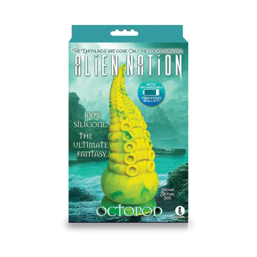AlienNation Octopod Vibrating Fantasy Tentacle Shape Dildo With Strong Suction Cup