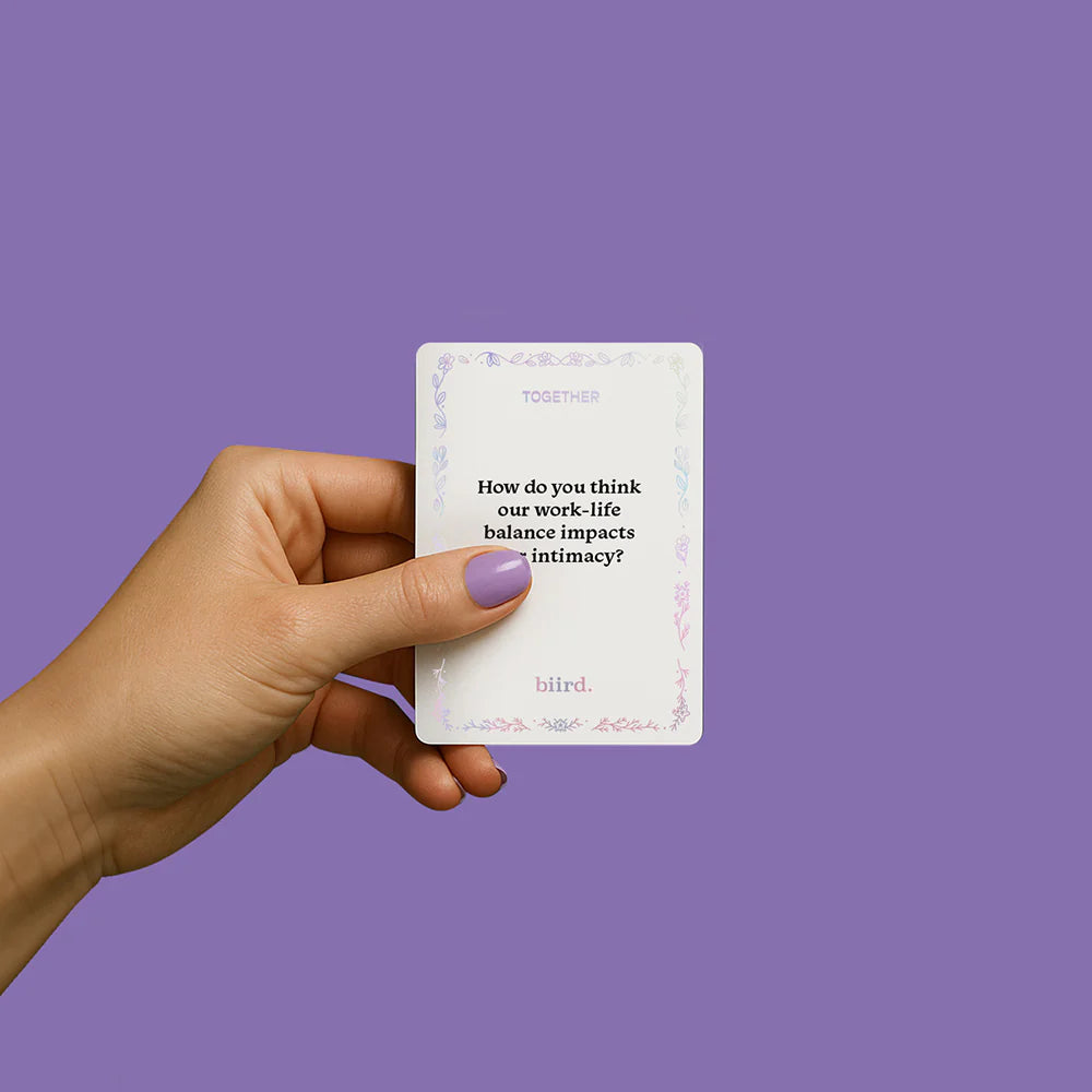 Biird x Jouissance Club Together Couples Card Game To Spark Meaning Conversation