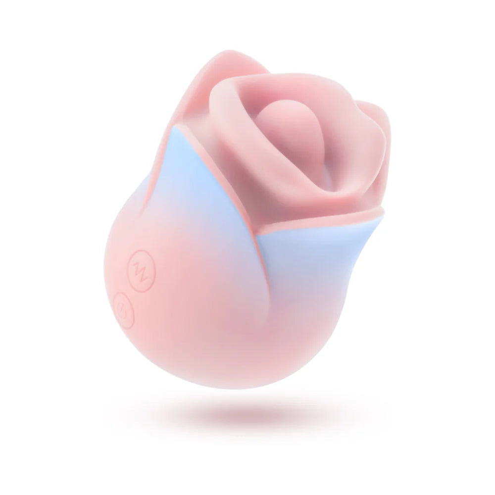 Blush Collection Kissing Rose Vibrating Licking Tongue Stimulator