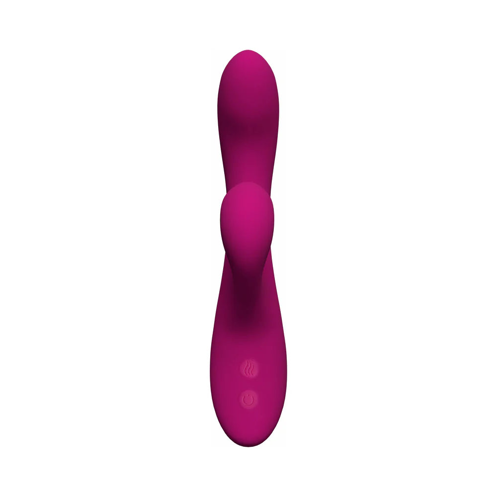 Blush Quinn Curved Warming Rabbit Style Vibrator