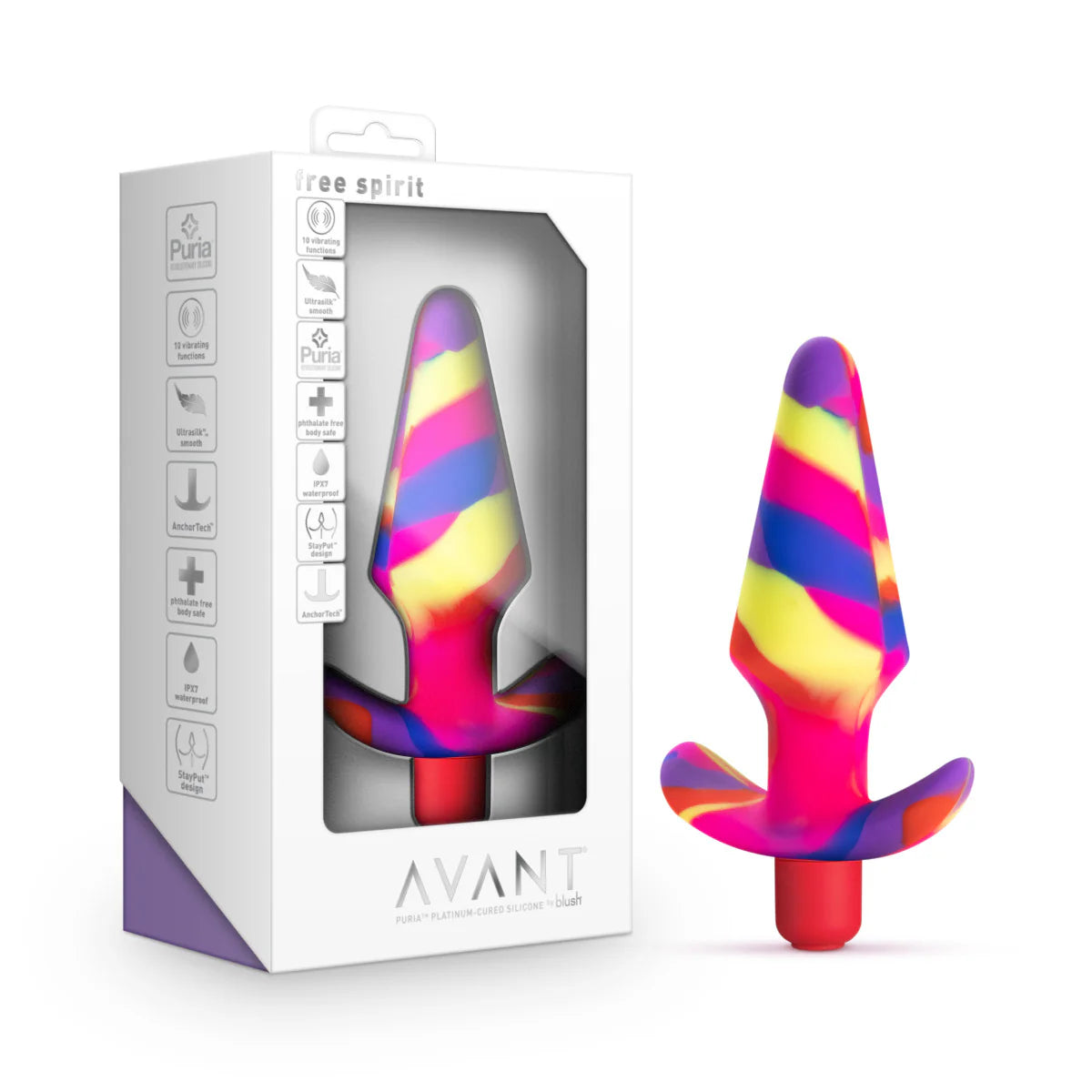 Blush Avant Free Spirit Silicone Vibrating Butt Plug