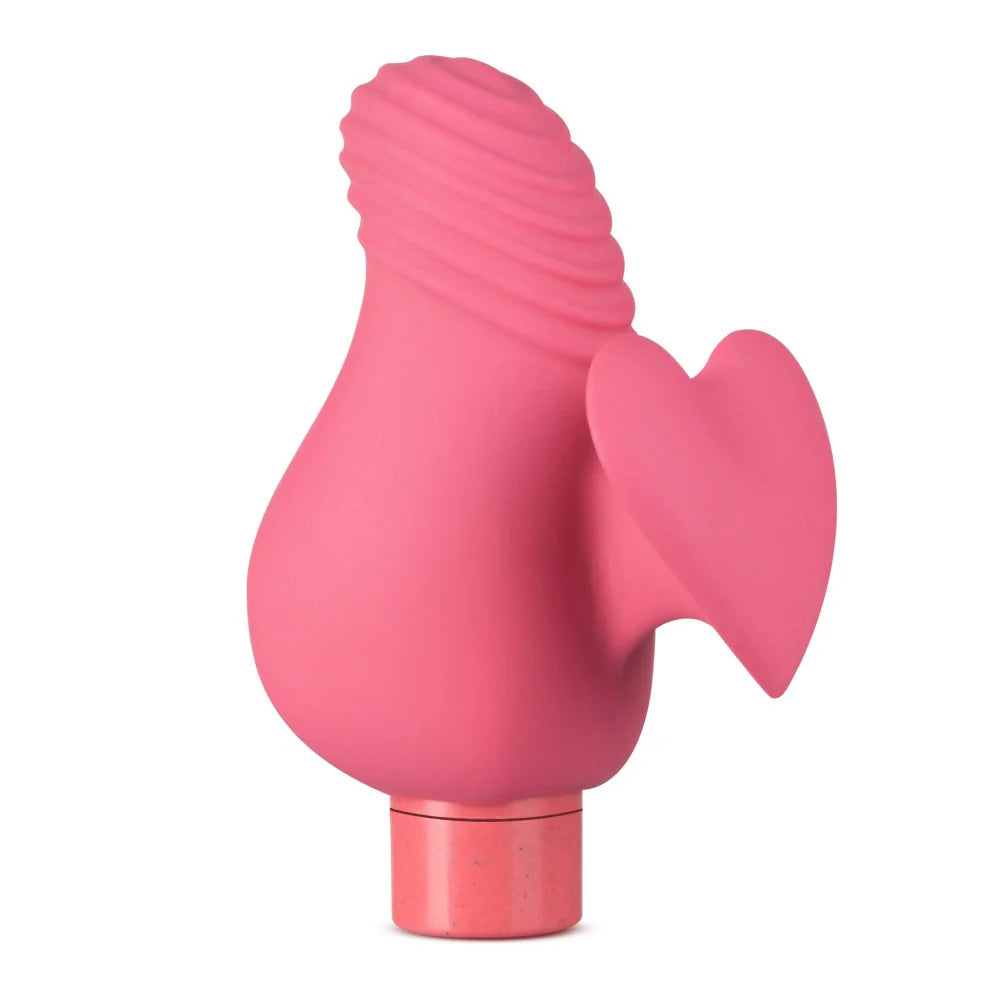 Blush Gaia Eco Love Rechargeable Bullet And Silicone Heart Finger Sleeve