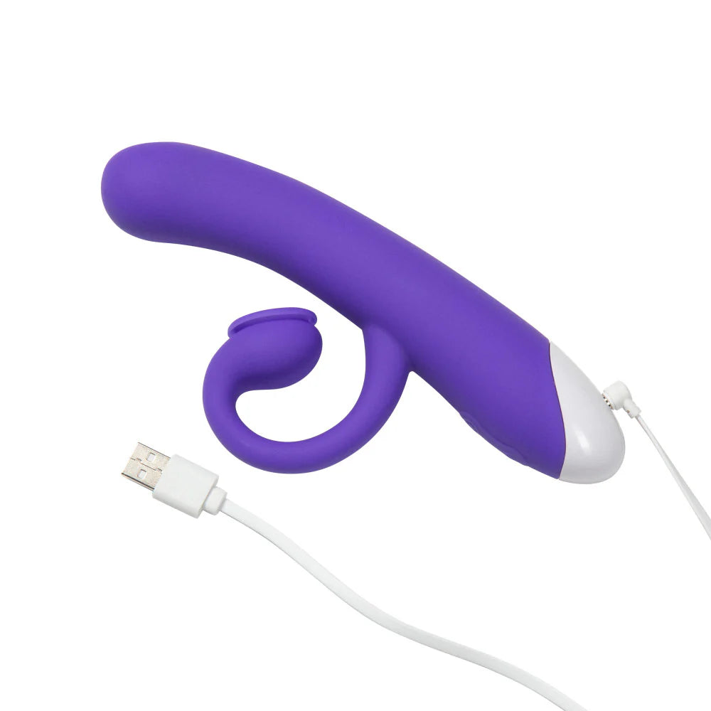 Blush Hop Oh Bunny Flexible Suction Dual Vibrator