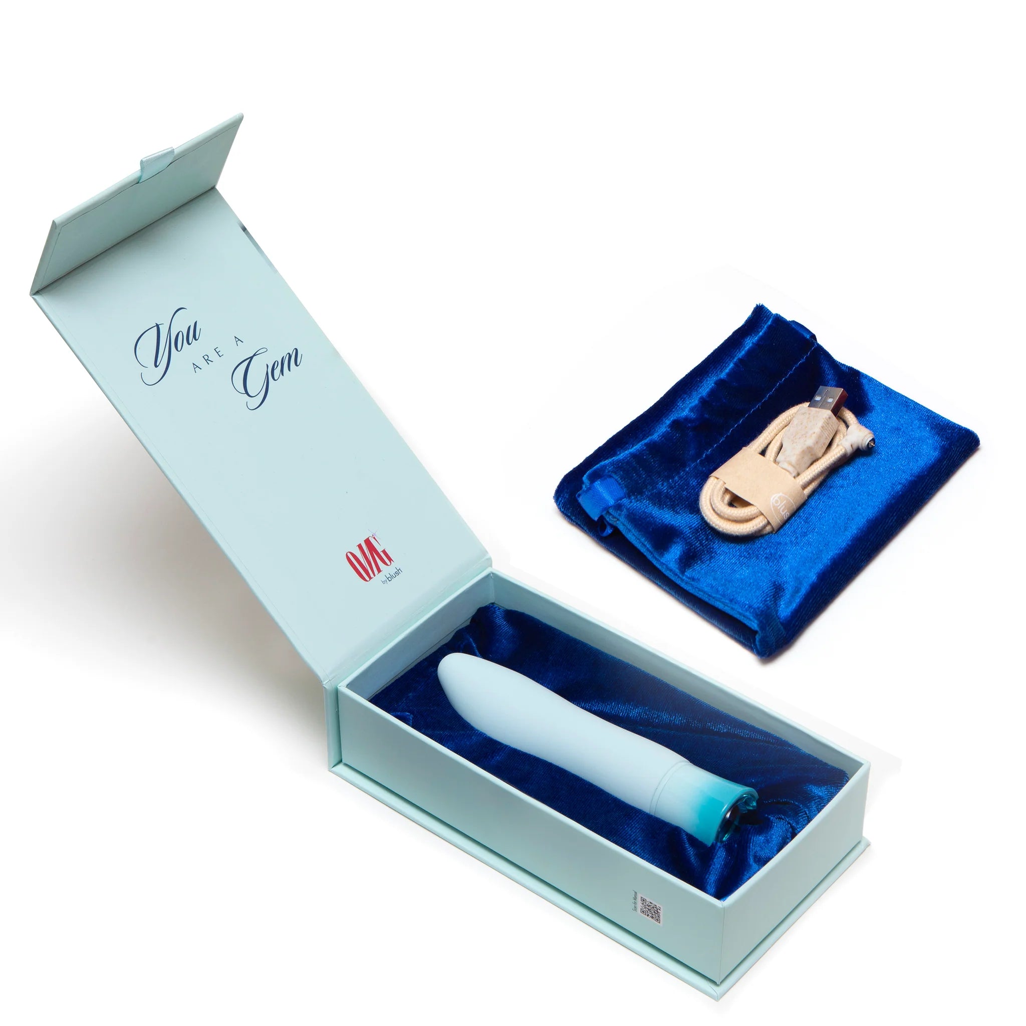 Blush Oh My Gem Ardor Rechargeable Warming Silicone Tapered Tip Vibrator