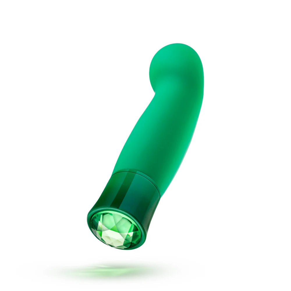 Blush Oh My Gem Enchanting Emerald Rechargeable Warming Silicone Curved G-Spot Vibrator