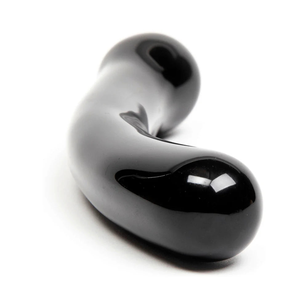 Chakrubs Xaga Curve Obsidian Wand with Bulbous End