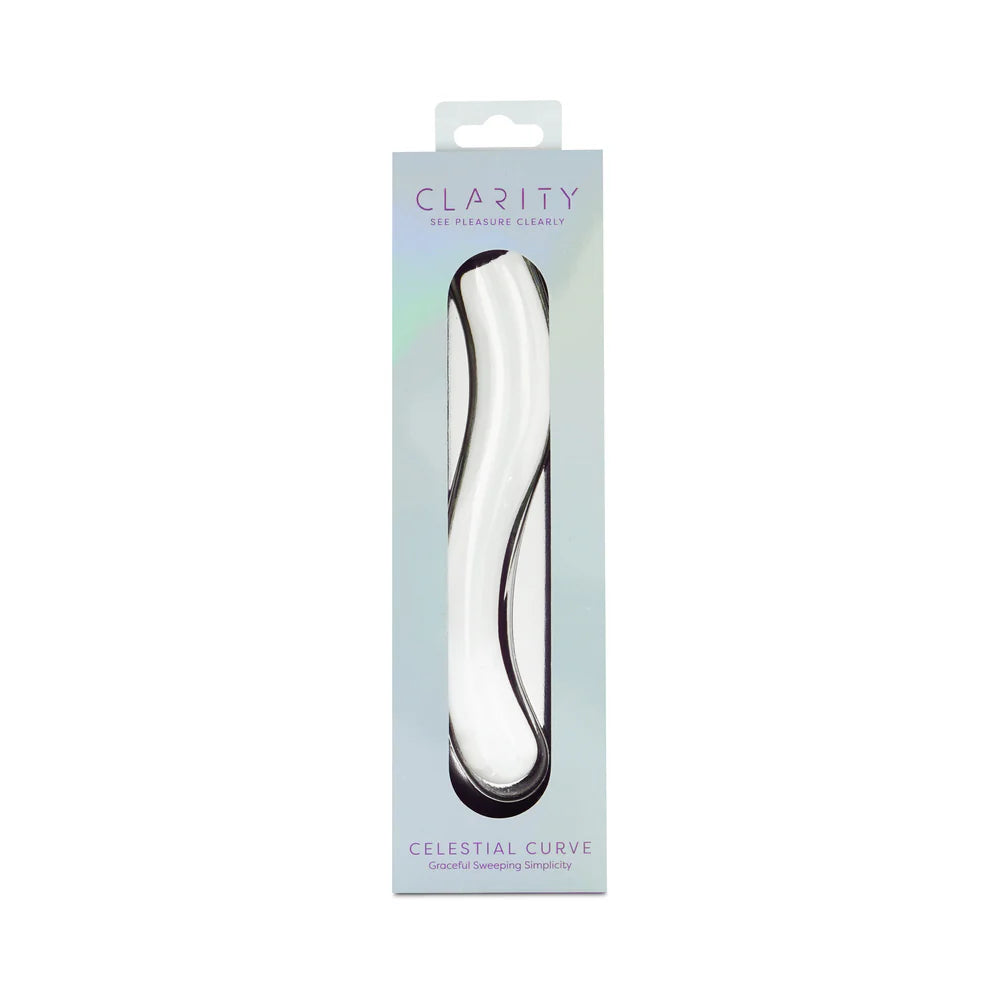 Clarity Celestial Curve Double-Ended Glass Dildo