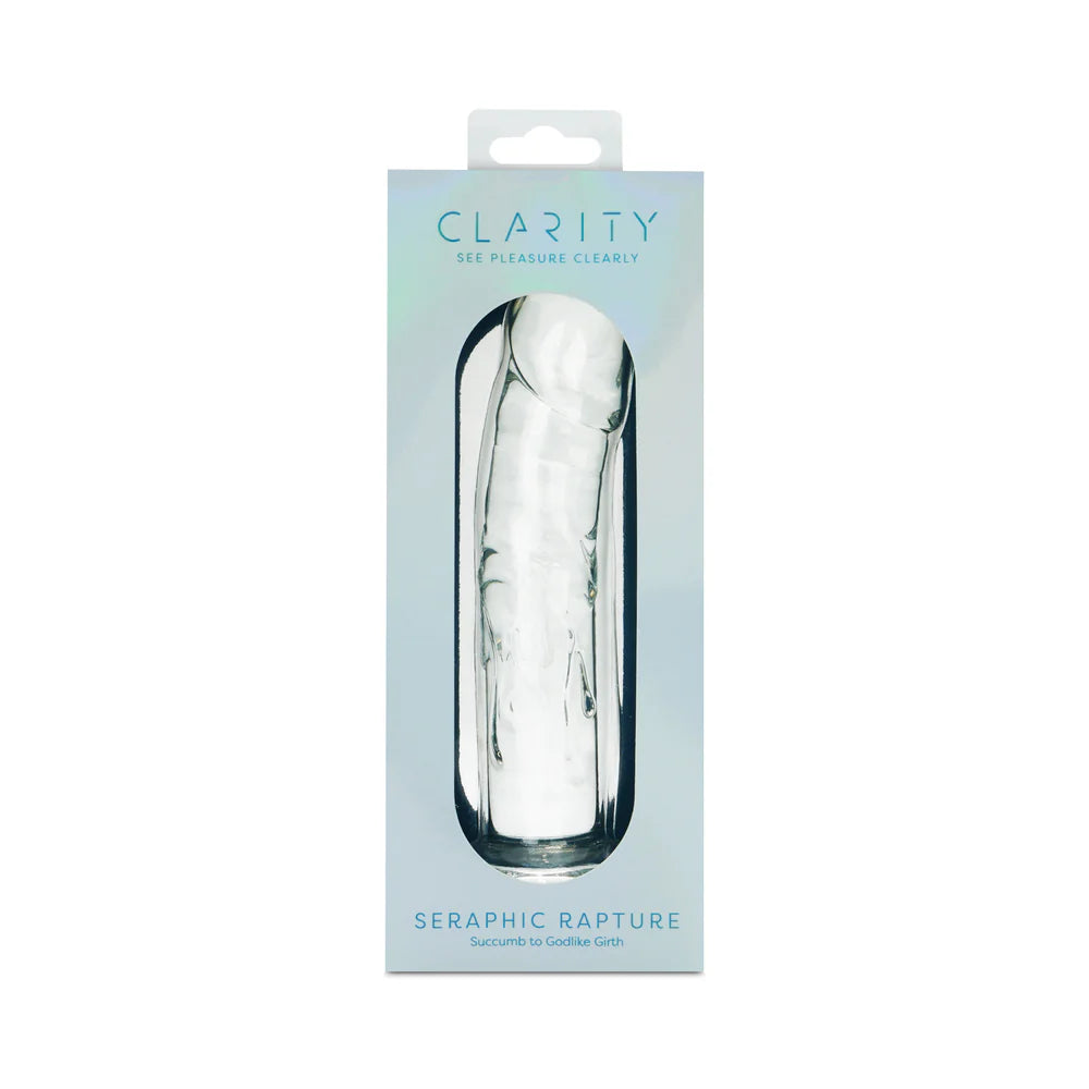 Clarity Seraphic Rapture Realistic Shape Glass Dildo