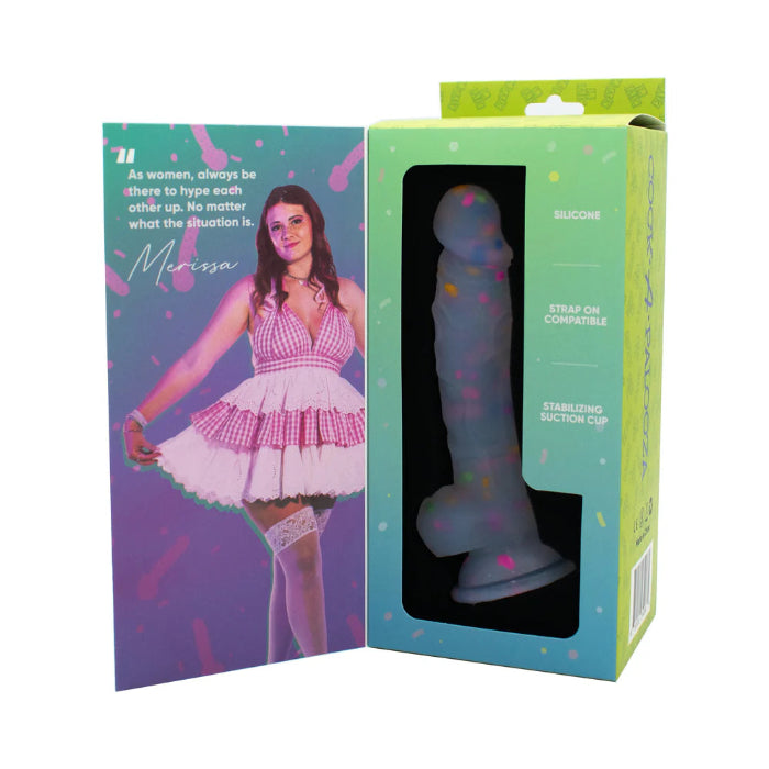 Cock-A-Palooza Confetti Silicone Suction Cup Harness Compatible Dildo