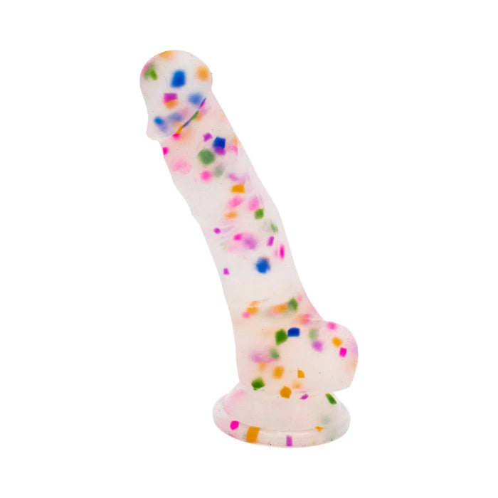 Cock-A-Palooza Confetti Silicone Suction Cup Harness Compatible Dildo
