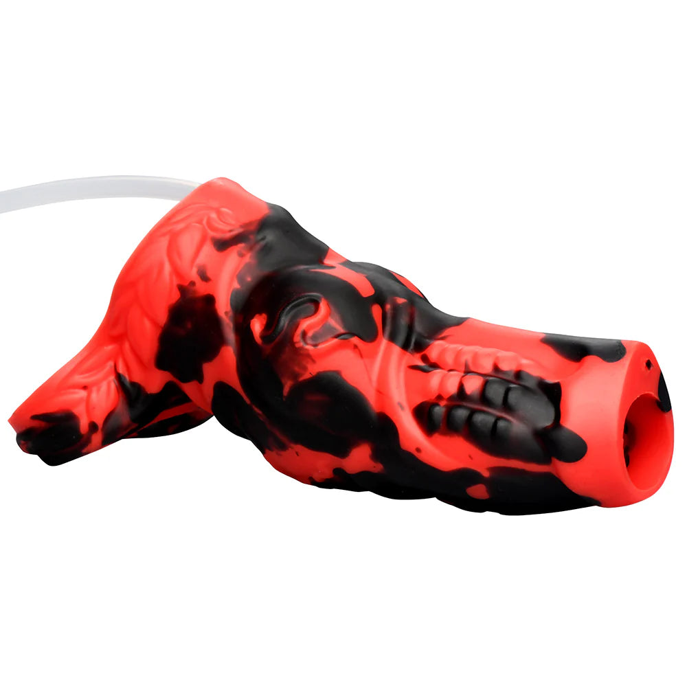 Creature Cocks Hell Hound Squirting Fantasy Shaped Silicone Wearable Penis Enhancer