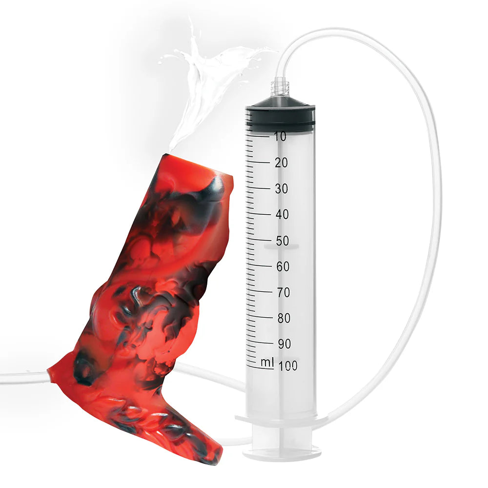 Creature Cocks Hell Hound Squirting Fantasy Shaped Silicone Wearable Penis Enhancer