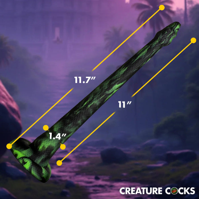 Creature Cocks Spitting Serpent Silicone Enema Snake Flexible Shower Attachment Or Suction Cup Dildo