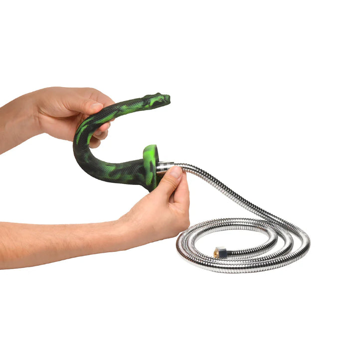 Creature Cocks Spitting Serpent Silicone Enema Snake Flexible Shower Attachment Or Suction Cup Dildo