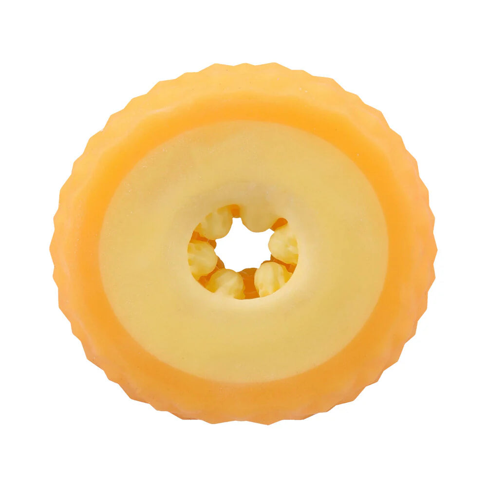 Doc Johnson GoodHead Pineapple Blowjob Set With Open-Ended Stroker And Flavored Slick Head Glide