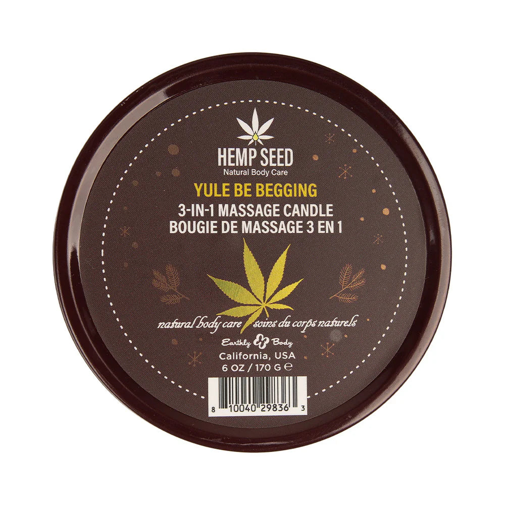 Earthly Bodies Yule Be Begging Moisturizing Massage Temperature Play Candle