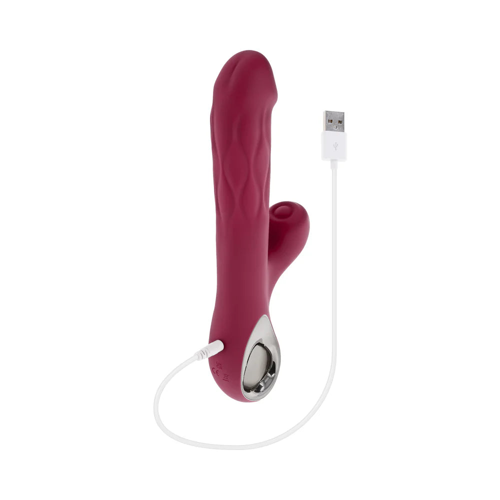Evolved Bursting With Pleasure Expanding Shaft Rabbit Style Stimulator