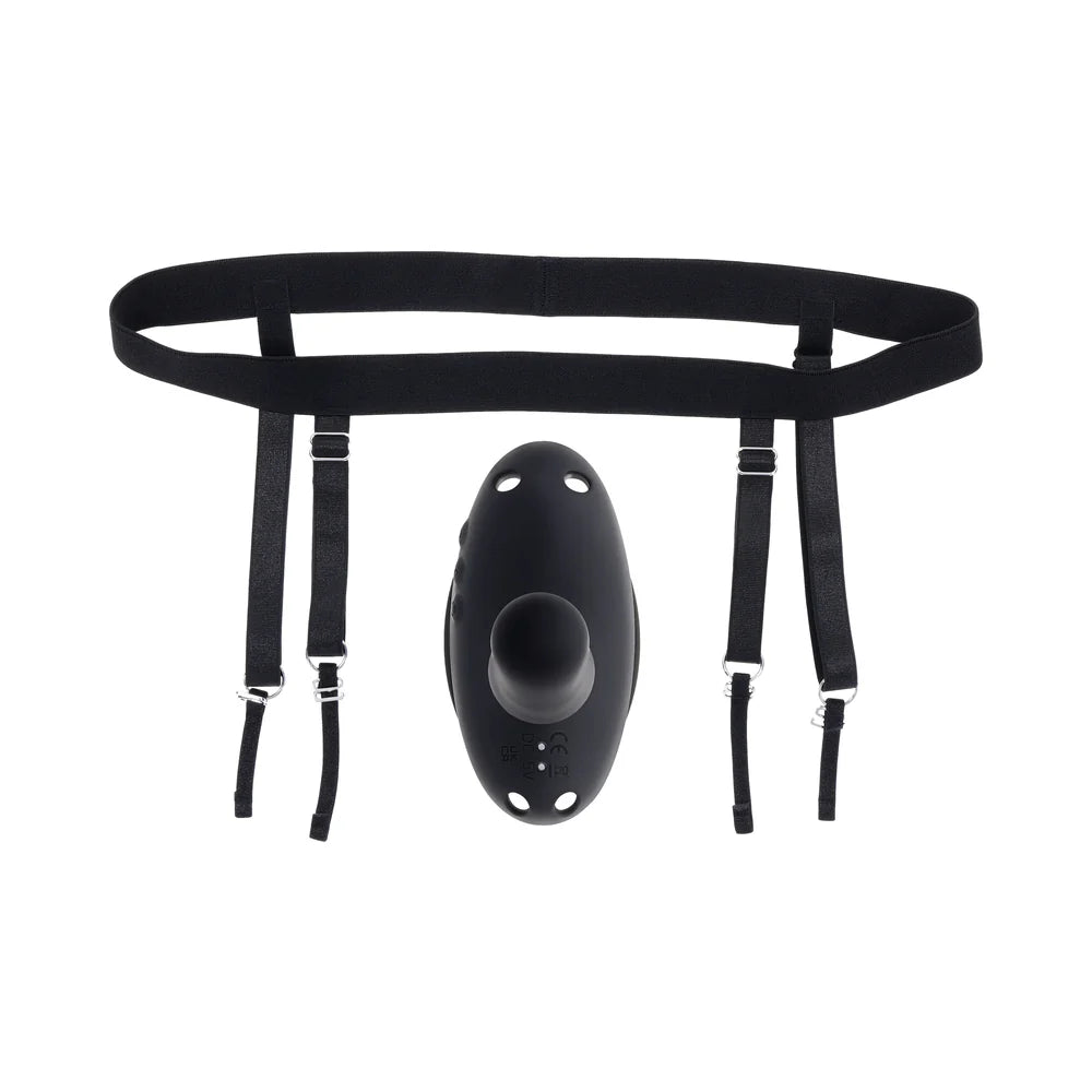 Evolved Come Closer Rechargeable Remote-Control Come-Hither Vibrating Strap-On Dildo With Grinding Pad