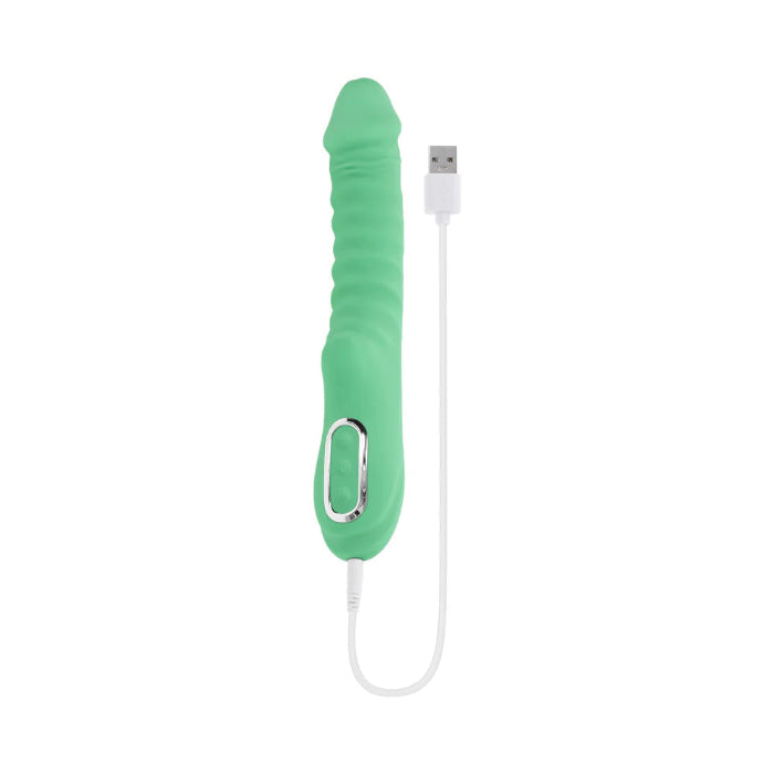 Evolved Full Throttle Warming Textured Flexible Rechargeable Vibrator