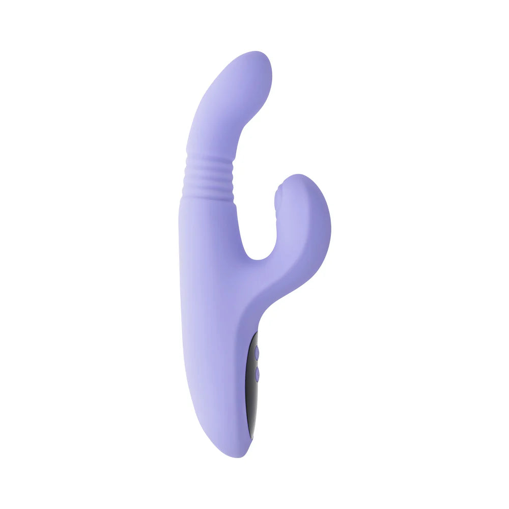 Evolved Pep Talk Thrusting Curved Rabbit Vibrator With Tapping External Stimulator